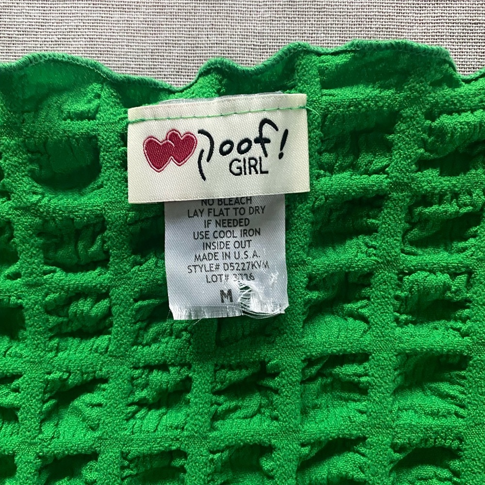 Poof! Vintage Green Textured Short Sleeve Top - Picture 5 of 7